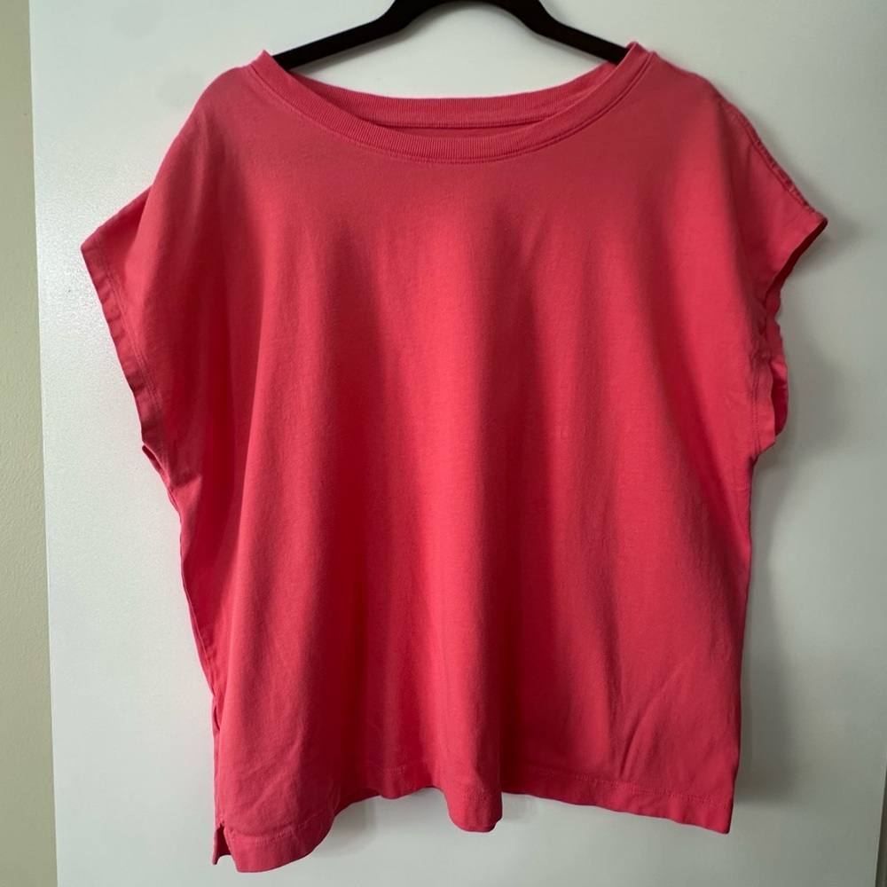 Loft Modern Wedge Tee Pink Size XL